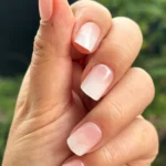 24 Adet Kısa Takma Tırnak Seti Ombre Takma Tırnak Küt Takma Tırnak DY825