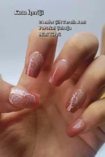 24 Adet Takma Tırnak Seti Küt Orta Uzun DY1152 - Görsel 3