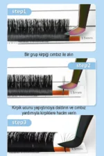 İpek Kirpik 0,07C Kıvrım Autofan Çek Bırak - Görsel 2