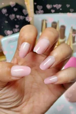 24 Adet Doğal Görünümlü Kısa Takma Tırnak Seti W1253 - Görsel 2