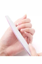 100-180 Çift Taraflı Kağıt Törpü Yıkanabilir Profesyonel Törpü Kalıcı Oje Protez Tırnak 10 Adet - Görsel 2