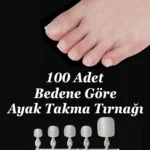 100 Adet Ayak Takma Tırnağı Yeni Nesil Jel Takma Tırnak
