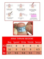 100 Adet Ayak Takma Tırnağı Yeni Nesil Jel Takma Tırnak - Görsel 2