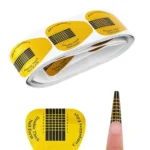 100 Adet Gold Protez Tırnak Uzatma Şablon Jel Alt Form Şablonu. Gitar Şablon