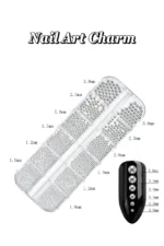 12'li Havyar Nail Art Charm Boncukları - Nail Art Çarm Süs Taşı - Protez Tırnak Süsü - Gümüş