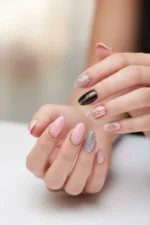 12'li Havyar Nail Art Charm Boncukları - Nail Art Çarm Süs Taşı - Protez Tırnak Süsü - Gümüş 2 - Görsel 3
