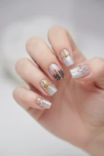 12'li Havyar Nail Art Charm Boncukları - Nail Art Çarm Süs Taşı - Protez Tırnak Süsü - Gümüş 2 - Görsel 4