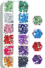 12'li Tırnak Süsleme - Nail Art Charm - Nail Art Süs Taşı - Makyaj Taşı - Protez Tırnak Süsü 104-1