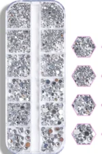 12'li Tırnak Süsleme - Nail Art Charm - Nail Art Süs Taşı - Makyaj Taşı - Protez Tırnak Süsü 104-10