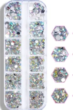 12'li Tırnak Süsleme - Nail Art Charm - Nail Art Süs Taşı - Makyaj Taşı - Protez Tırnak Süsü 111-9