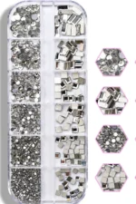 12'li Tırnak Süsleme - Nail Art Charm - Nail Art Süs Taşı - Makyaj Taşı - Protez Tırnak Süsü 505-1