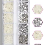 12'li Tırnak Süsleme - Nail Art Charm - Nail Art Süs Taşı - Makyaj Taşı - Protez Tırnak Süsü 505-3