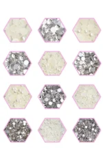 12'li Tırnak Süsleme - Nail Art Charm - Nail Art Süs Taşı - Makyaj Taşı - Protez Tırnak Süsü 505-3 - Görsel 2