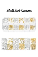 12'li Tırnak Süsleme - Nail Art Charm - Nail Art Süs Taşı - Protez Tırnak Çarm Süsü 187-14 - Görsel 2