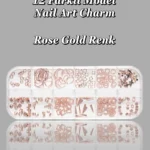 12'li Tırnak Süsleme - Nail Art Charm - Nail Art Süs Taşı - Protez Tırnak Çarm Süsü 187-25