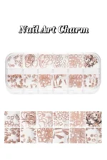 12'li Tırnak Süsleme - Nail Art Charm - Nail Art Süs Taşı - Protez Tırnak Çarm Süsü 187-25 - Görsel 3