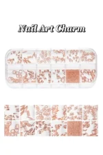 12'li Tırnak Süsleme - Nail Art Charm - Nail Art Süs Taşı - Protez Tırnak Çarm Süsü 187-28 - Görsel 3