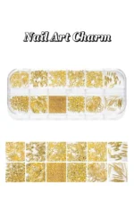 12'li Tırnak Süsleme - Nail Art Charm - Nail Art Süs Taşı - Protez Tırnak Çarm Süsü 187-5 - Görsel 3