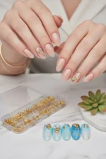 12'li Tırnak Süsleme - Nail Art Charm - Nail Art Süs Taşı - Protez Tırnak Çarm Süsü 32-4 - Görsel 3