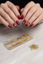 12'li Tırnak Süsleme - Nail Art Charm - Nail Art Süs Taşı - Protez Tırnak Çarm Süsü 32-4 - Görsel 4