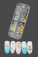 12'li Tırnak Süsleme - Nail Art Charm - Nail Art Süs Taşı - Protez Tırnak Çarm Süsü 32-5 - Görsel 2