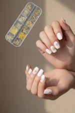 12'li Tırnak Süsleme - Nail Art Charm - Nail Art Süs Taşı - Protez Tırnak Çarm Süsü 32-5 - Görsel 4