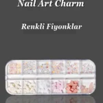 12'li Tırnak Süsleme - Nail Art Charm - Nail Art Süs Taşı - Protez Tırnak Çarm Süsü 422-1