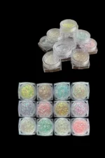 12'li Tırnak Süsleme Sim Seti. Her Sim Kutusunda 12 Farklı Renk Nail Art Pul Sim Seti - RENKLI12LISIM - Görsel 2