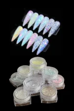 12'li Tırnak Süsleme Sim Seti. Her Sim Kutusunda 12 Farklı Renk Nail Art Pul Sim Seti - RENKLI12LISIM - Görsel 3