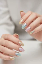 12'li Tırnak Süsleme Sim Seti. Her Sim Kutusunda 12 Farklı Renk Nail Art Pul Sim Seti - RENKLI12LISIM - Görsel 4
