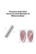 2 Adet Kedi Gözü Mıknatıs - Çok Kuvvetli Mıknatıs - Cat Eye Magnet - Kalıcı Oje - Buyuk Yuvarlak 8 - Görsel 2
