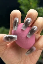 24 Adet Ay Yıldız Desenli Takma Tırnak Seti R722 - Görsel 3