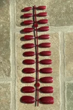 24 Adet Bordo Oval Orta Uzun Takma Tırnak 823 - Görsel 8