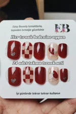 24-adet-kirmizi-kisa-takma-tirnak-seti-yilbasi-kirmizisi-r349-3