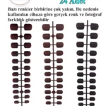 24 Adet Mat Kısa Takma Tırnak Oval-kare 720