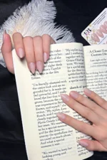 24 Adet Orta Badem Takma Tırnak Seti W1510 - Görsel 9