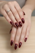 24 Adet Orta Uzun Badem Takma Tırnak 814 - Görsel 5