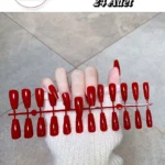 24 Adet Orta Uzun Küt Takma Tırnak 1134