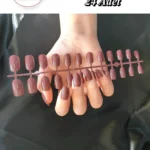 24 Adet Oval Kısa Takma Tırnak Seti 1077