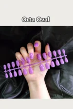 24 Adet Oval Takma Tırnak Seti 813