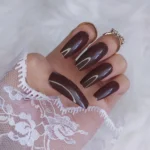 24 Adet Uzun Küt Takma Tırnak Seti 1563