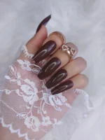 24 Adet Uzun Küt Takma Tırnak Seti 1563 - Görsel 2