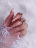 24 Adet Uzun Stiletto Takma Tırnak Seti 1357