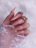 24 Adet Uzun Stiletto Takma Tırnak Seti 1357 - Görsel 2