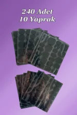 240 Adet UV Işıkla Yapışan Çift Tafraflı Tırnak Yapıştırıcı Bant Cilde Zarar Vermez