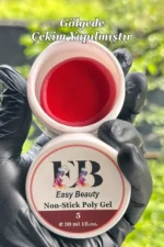 30ml 3D Nail Art Hamur Jel Kırmızı Renk Protez Tırnak Jeli Non-Stick Hamur Jel - Görsel 6