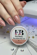 30ml 3D Nail Art Hamur Jel Peach Protez Tırnak Jeli Non-Stick Hamur Jel - Görsel 2