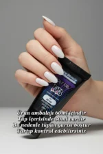30ml Beyaz Protez Tırnak Jeli Poly Jel Evde Kolay Protez Tırnak Yap! Polygel Polijel Poly Gel - Görsel 2