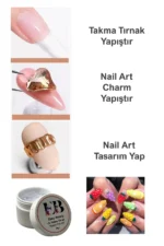 30ml Hamur Jel Büyük Boy Takma Tırnak Yapıştırıcı UV Jel - Görsel 8