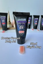 30ml Light Nude Protez Tırnak Jeli Poly Jel Evde Kolay Protez Tırnak Yap! Polygel Polijel Poly Gel - Görsel 8